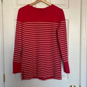 Roots Hemp Collection long sleeves red striped top